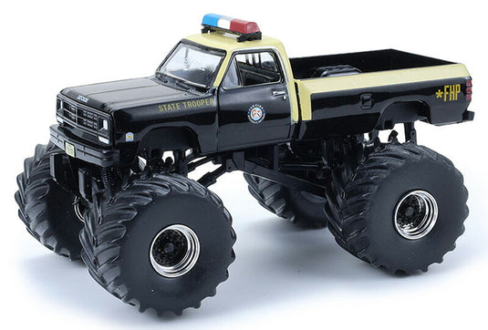 Dodgeダッジ ラム W350 モンスタートラック 1983 パトカー 働く車 改造車 模型 / Greenlight 1/64 ミニカー 模型