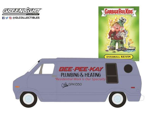 1976 ダッジ B-100 バン ガーベッジパイルキッズ 6 グレー ミニカー / Greenlight 1/64 ミニカー