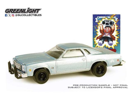 1977 シボレー シェベル マリブ ガーベッジパイルキッズ 7 ブルー ミニカー / Greenlight 1/64 ミニカー