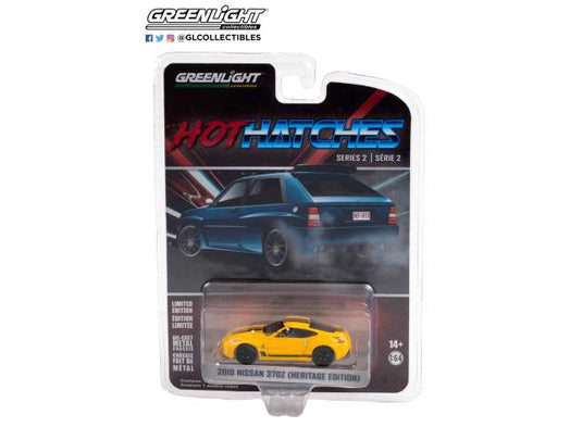 2019 ニッサン 370Z ヘリテージエディション イエロー ホットハッチ 2 / Greenlight 1/64 ミニカー