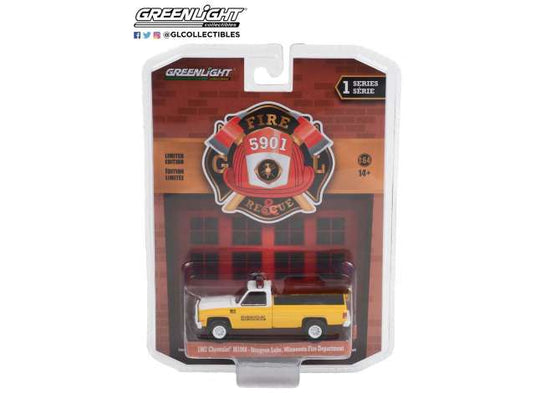 1987 シボレー M1008 4x4 スタージョンレイク消防局 消防車 働く車 / Greenlight 1/64 ミニカー