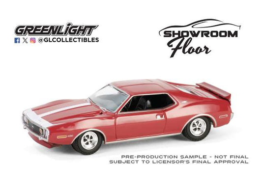 1971 AMC ジャベリン AMX レッド ショールームフロア 6 ミニカー / Greenlight 1/64 ミニカー