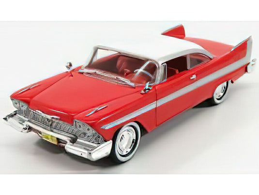 PLYMOUTH FURY 2-DOOR 1958 CHRISTINE LA MACCHINA INFERNALE RED WHITE/Greenlight 1/24ミニカー