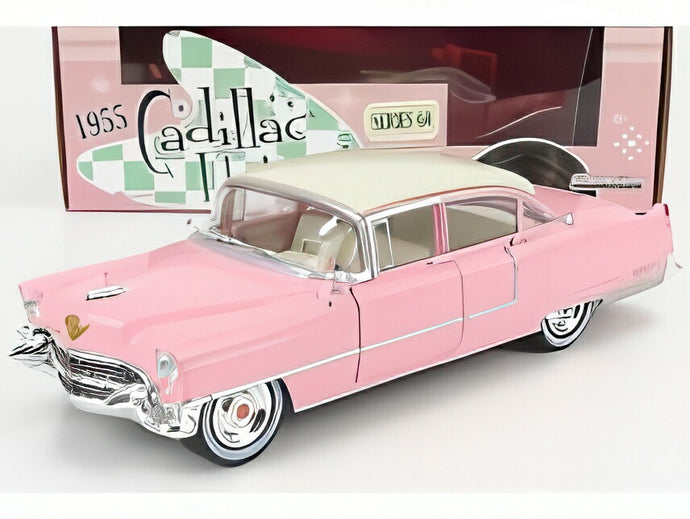 CADILLAC FLEETWOOD SERIES 60 1955 ピンク ホワイト/ Greenlight 1/24 ミニカー