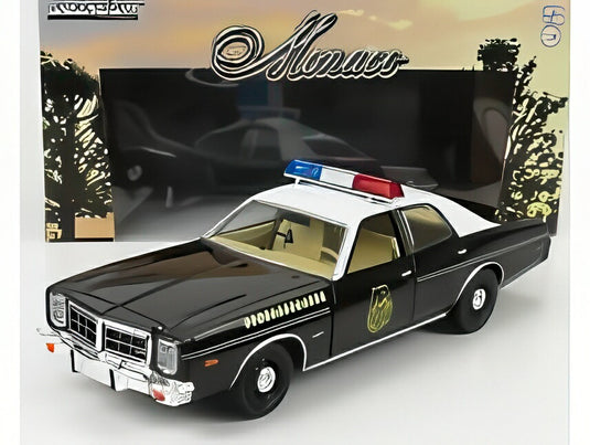 DODGE モナコ警察 ハッチャピー 1977 ブラックホワイト/ Greenlight 1/24 ミニカー