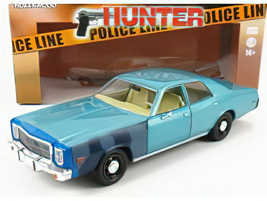 PLYMOUTH FURY POLICE 1977 HUNTER BLUE/Greenlight 1/24ミニカー