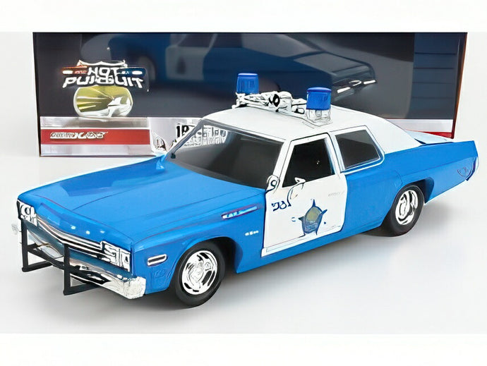 DODGE モナコ シカゴ市警察 1974 ライトブルーホワイト/ Greenlight 1/24 ミニカー