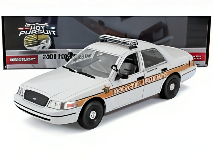 FORD USA クラウンビクトリア イリノイ州警察 2009 ホワイトイエロー/ Greenlight 1/24 ミニカー