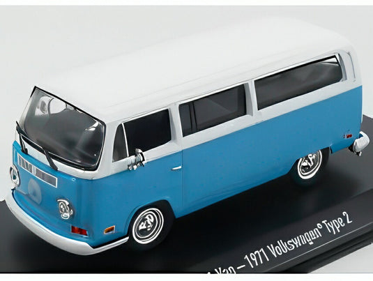 VOLKSWAGEN T2b ミニバス 1971 LOST ダーマイニシアティブ TVシリーズ 2004 2010 ブルー/ Greenlight 1/43 ミニカー