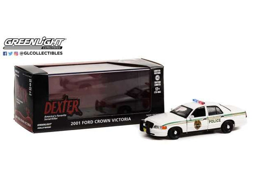 Fordフォード クラウンビクトリア ポリスインターセプター マイアミ警察 2001 パトカー 模型 / Greenlight 1/43 ミニカー 模型