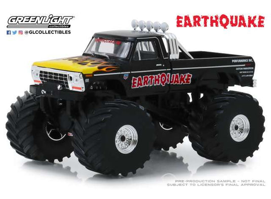1975 フォード F-250 モンスタードラック アースクエイク Kings of Crunch / Greenlight 1/43 ミニカー