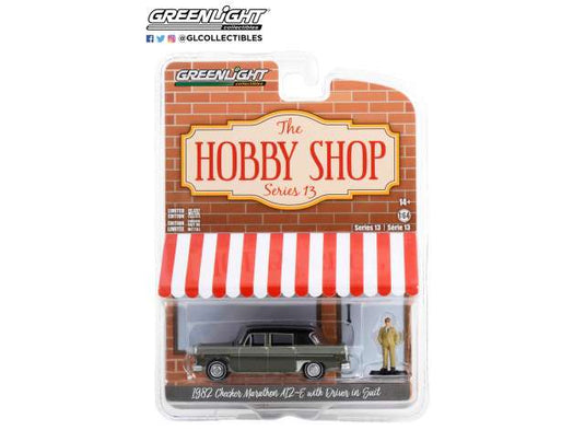 1982 チェッカー マラソン フィギュア付 グレー ホビーショップ 13 ミニカー / Greenlight 1/64 ミニカー