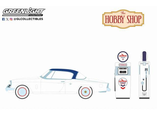 1954 スチュードベーカー コマンダー 給油機付 ホビーショップ 16 / Greenlight 1/64 ミニカー