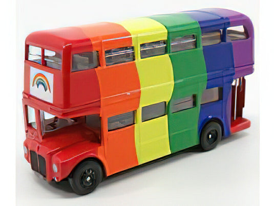 ROUTEMASTER RML 2757 AUTOBUS LONDON 1956 PEACE & LOVE VARIOUS/CORGI 1/76ミニカー