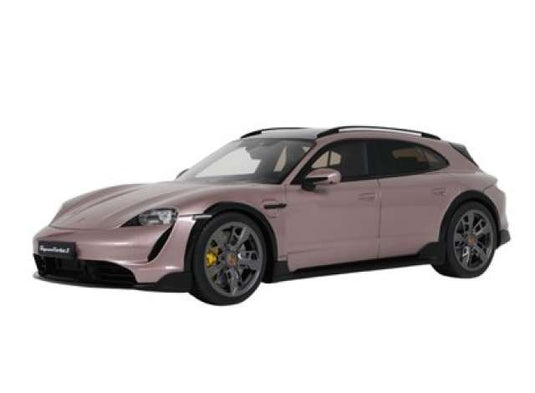 2022 ポルシェ タイカン ターボ S クロスツーリスモ ピンク レジンモデル / GT SPIRIT 1/18 ミニカー