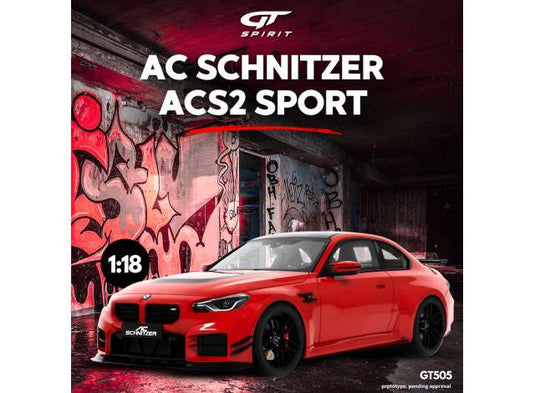 2023 ACシュニッツァー ACS2 スポーツ トロントレッド レジンモデル / GT SPIRIT 1/18 ミニカー