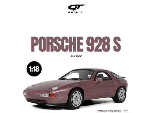 1980 ポルシェ 928 S ピンク レジンシリーズ Porsche 928 S ミニカー / GT SPIRIT 1/18 ミニカー