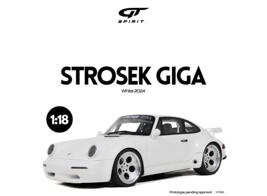 2024 Strosek Giga ホワイト レジンシリーズ ミニカー / GT SPIRIT 1/18 ミニカー