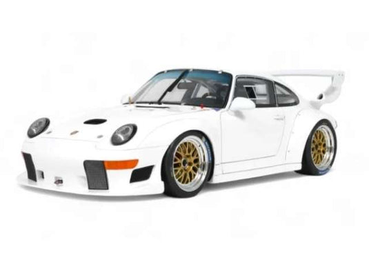 1995 ポルシェ 911 (993) GT2 EVO ホワイト レジンモデル Porsche / GT SPIRIT 1/18 ミニカー