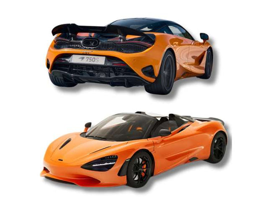 2024年 McLaren 750S Spider レジンシリーズ オレンジ/ GT Spirit  1/18 ミニカー