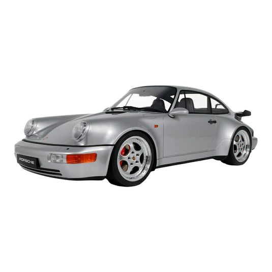【予約】2026年発売予定 Porscheポルシェ 911 964 3.6 ターボ クーペ 1993 シルバー ショーケース付 EU圏内配送限定 / GT SPIRIT 1/8 ミニカー