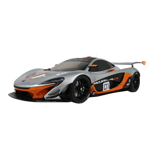 【予約】 McLarenマクラーレン P1 GTR ペブルビーチ 2015 グレー オレンジ ケース付 EU圏内配送限定 / GT SPIRIT 1/8 ミニカー