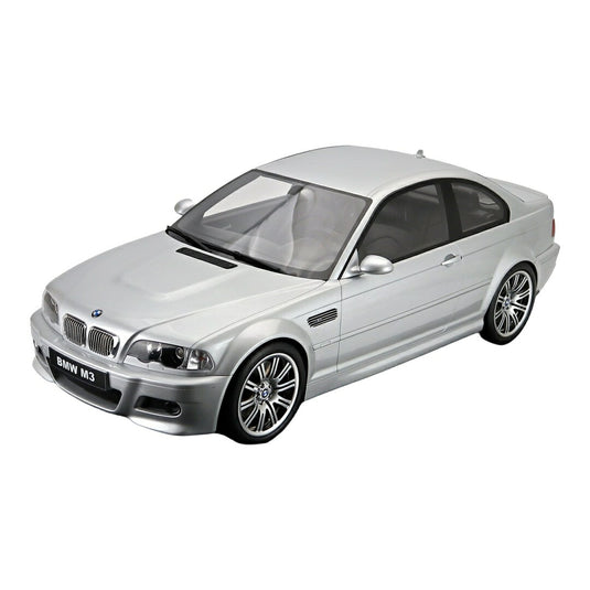 BMW 3シリーズ M3 E46 クーペ 2003 シルバー ショーケース付き EU圏内配送限定 / GT SPIRIT 1/8 ミニカー