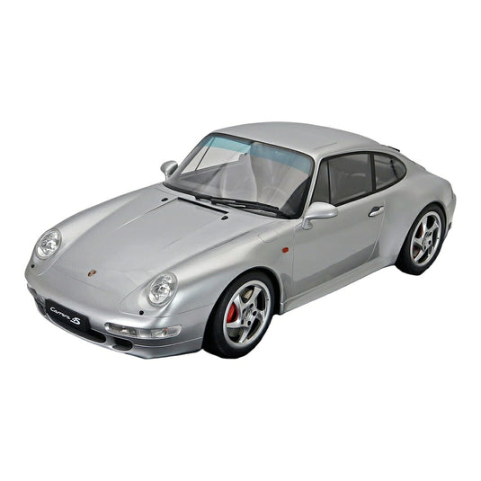 Porscheポルシェ 911 993 Carrera 4S クーペ 1995 シルバー ショーケース付 EU圏内配送限定 / GT SPIRIT 1/8 ミニカー