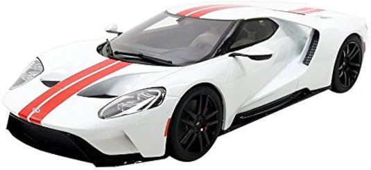 2017 Ford GT レジンシリーズ white/ red stripes/GT SPIRIT 1/18ミニカー
