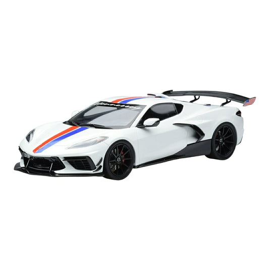 Chevroletシボレー Hennesseyヘネシー Corvetteコルベット C8 アークティックホワイト / GT SPIRIT 1/18 ミニカー