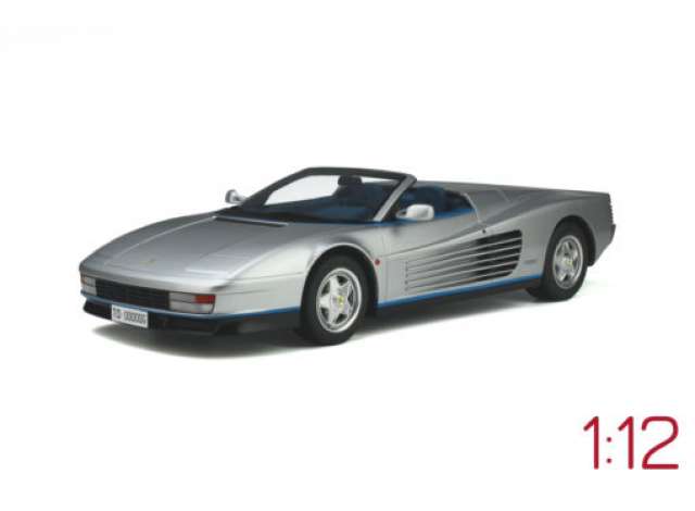 ギャラリービューアに画像をロードする, 1998 Ferrari Testarossa Spyder レジンシリーズ grey/silver/GT SPIRIT 1/12ミニカー
