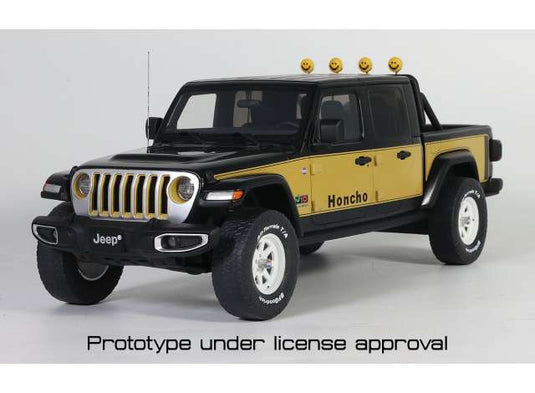 2020 Jeep Gladiator Honcho Resin Series、ブラック/イエロー/ GT SPIRIT 1/18 ミニカー