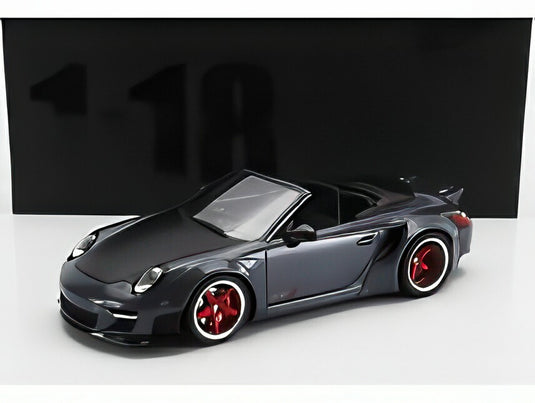 PORSCHE 911 (997) カブリオレ LB-WORKS 2011 グレー/ GT SPIRIT 1/18 ミニカー
