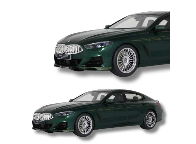2023 アルピナ B8 グランクーペ レジンシリーズ グリーン/ GT SPIRIT  1/18 ミニカー