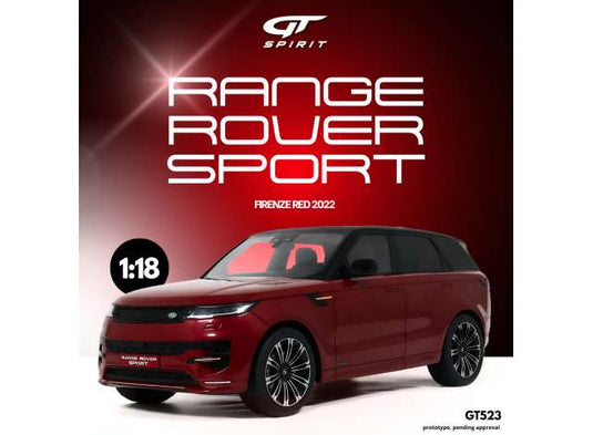 2022 レンジローバー スポーツ レジン フィレンツェレッド/ GT SPIRIT  1/18 ミニカー