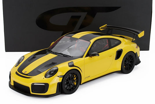 ポルシェ 911 991.2 GT2 RS クーペ 2018 イエロー/ブラック / GT SPIRIT 1/12 ミニカー