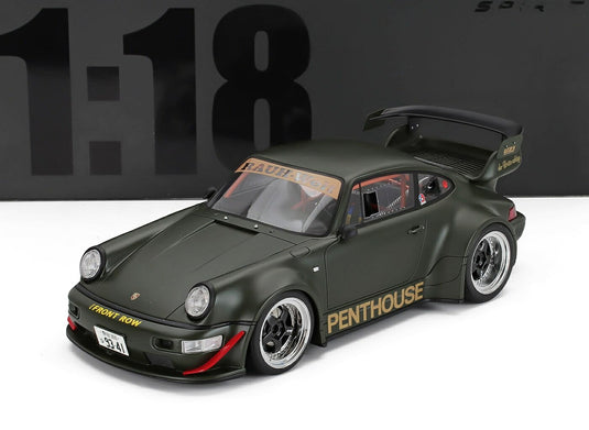 ポルシェ 911 964 RWB ペントハウス クーペ 2008年 グリーン / GT SPIRIT 1/18 ミニカー