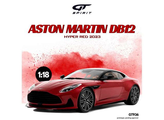 アストンマーティン DB12 2023 レッドメタリック 999台限定/ GT SPIRIT 1/18 ミニカー
