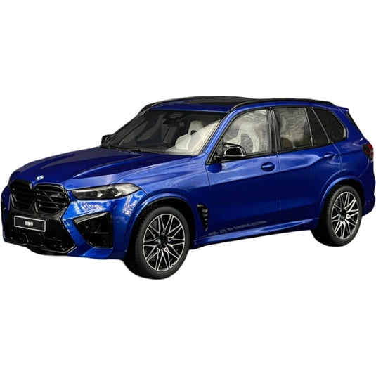 BMWビーエムダブリュー X5 M Competition 2023 Marina Bay Blau Metallic / GT SPIRIT 1/18 ミニカー