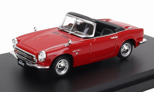 Hondaホンダ S800 AS800 Spiderスパイダー 1966 レッド / EDICOLA 1/43 ミニカー