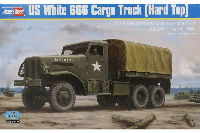 US White 666 Cargo Truck (Hard Top)/ HobbyBoss 1/35 模型