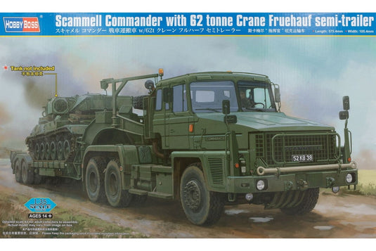 Scammell Commander 62トンクレーンFruehaufセミトレーラー付き モデルキット/ HobbyBoss 1/35 模型