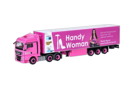 HandyWoman MAN TGX XLX ボックス セミトレーラー/ Herpa 1/87  模型 ミニカー