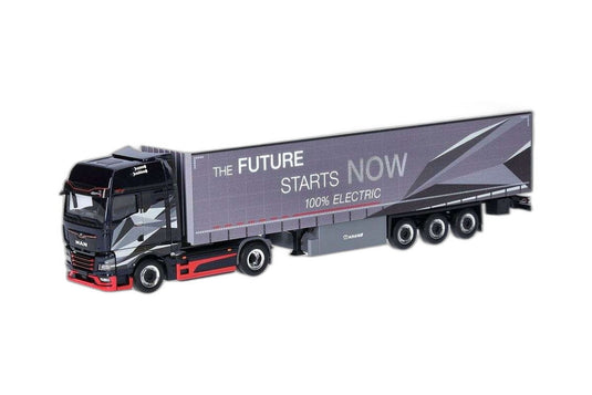 MAN eTGX GX カーテンサイダー セミトレーラー/ Herpa 1/87  模型 ミニカー