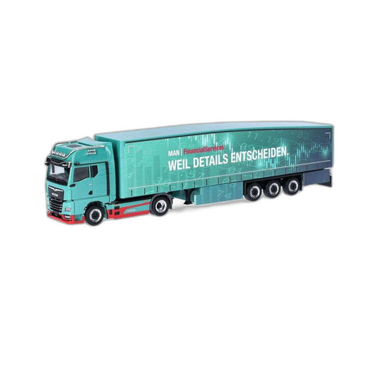 MAN FinancialServices MAN eTGX GX Schmitz/ Herpa 1/87  模型 ミニカー