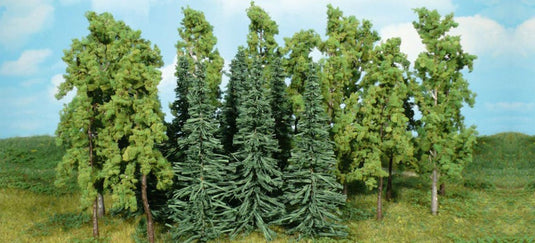 鉄道模型 Heki 木・モミの木 15本入 12-16cm Trees and fir trees 12-16 cm