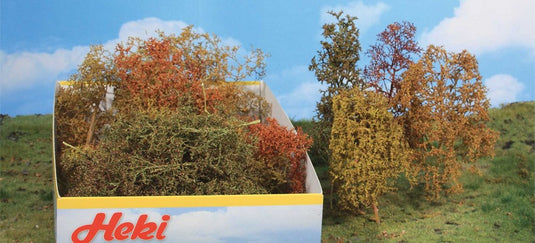 鉄道模型 Heki 落葉樹と茂み 15本セット 秋 Leafy trees and bushes autumnal 15 pieces