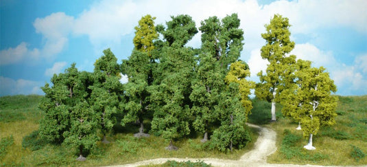 HOゲージ 鉄道模型 Heki 葉付き樹木 14本 9-18cm Leaf trees