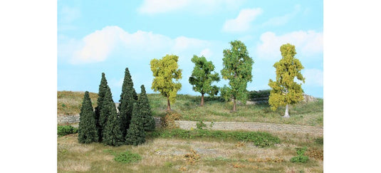 鉄道模型 Heki ミニ森セット 樹木とモミの木 30本セット 5-11 cm Mini forest set