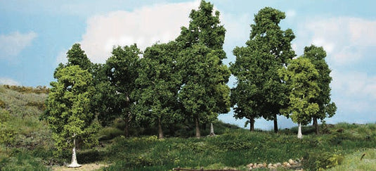 鉄道模型 Heki 葉付き樹木 15本 10-18cm leaf trees